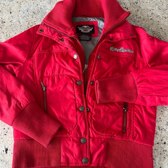 Harley Davidson Red Warm Jacket - Picture 5 of 5